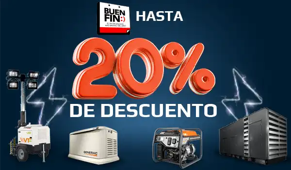oferta de descuentos en generadores eléctrico por el buen fin