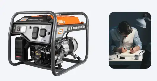 Generador Monofásico 1 500 W – Motor Thunder 4 HP
